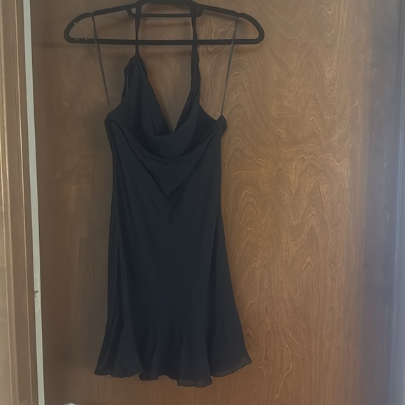 Reformation Black Halter Mini Dress - Picture 3 of 6
